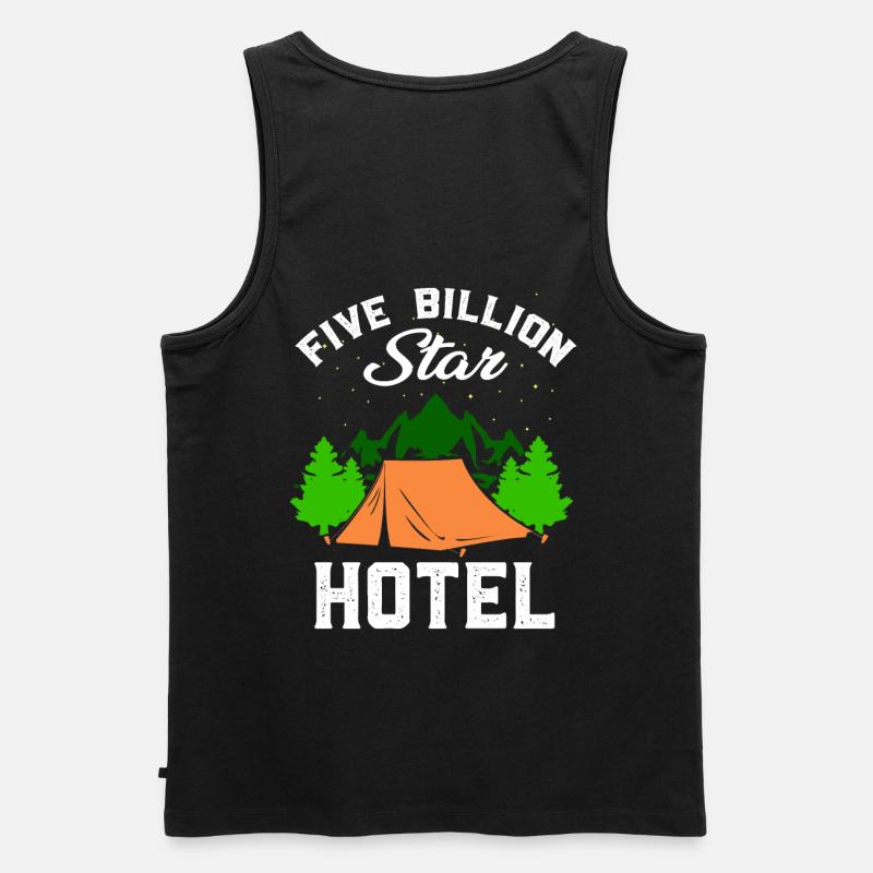 Camping Campen Zelten Geschenk - Männer Premium Bio Tank Top - Schwarz