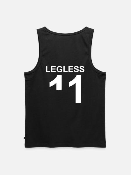 Legless amputation saying leg left amputee - Men's Premium Organic Tank Top - black