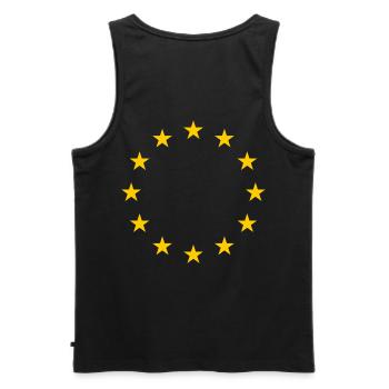 L’Europe - Débardeur bio Premium Homme - noir - Dos - AI Model Male 178 light (178cm)