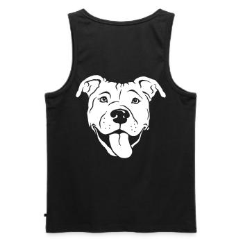 American Staffordshire Terrier - Männer Premium Bio Tank Top - Schwarz - Hinten - AI Model Male 178 light (178cm)