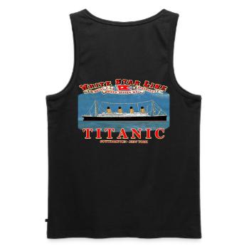TITANISCHE SCHÖPFUNG Louis RUNEMBERG © Adagp - Männer Premium Bio Tank Top - Schwarz - Hinten - AI Model Male 178 light (178cm)