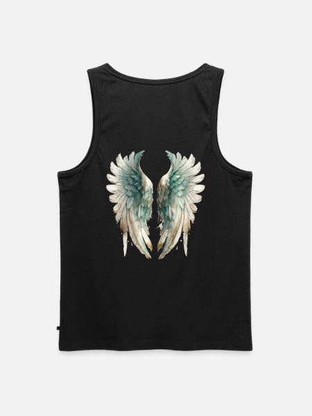 Ailes d'Ange aquarelle pastel - Débardeur bio Premium Homme - noir
