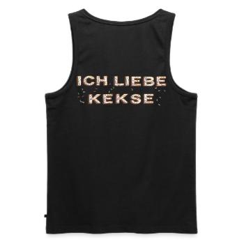 ich liebe Kekse - Männer Premium Bio Tank Top - Schwarz - Hinten - AI Model Male 178 light (178cm)