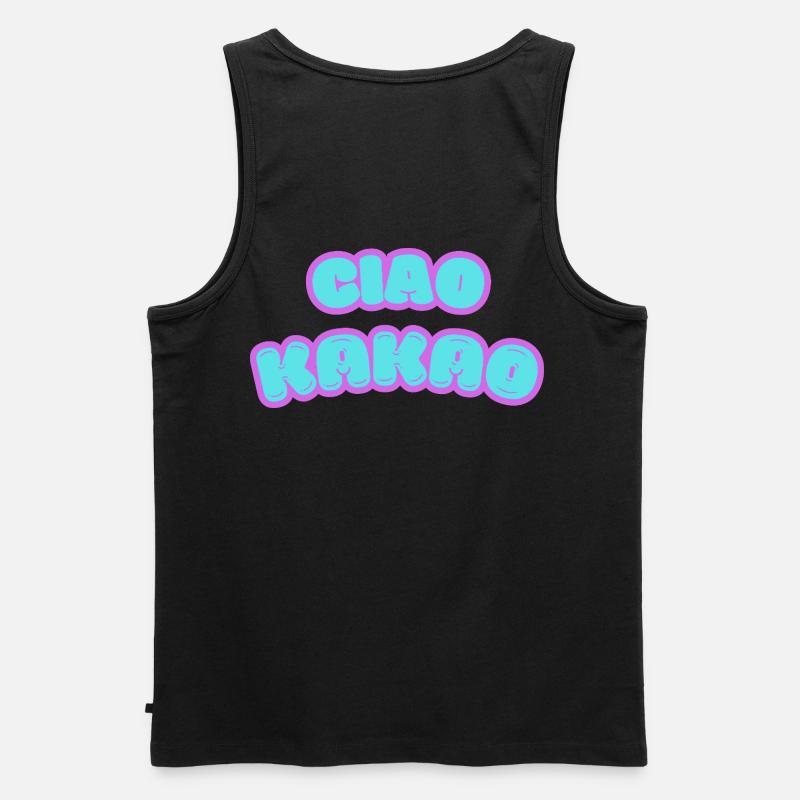 Freches Graffiti-Design mit Pastellfarben - Männer Premium Bio Tank Top - Schwarz