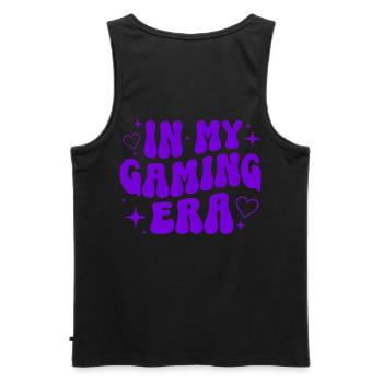 Cadeau de jeu Gamer Jeu vidéo Rétro - Débardeur bio Premium Homme - noir - Dos - AI Model Male 178 light (178cm)