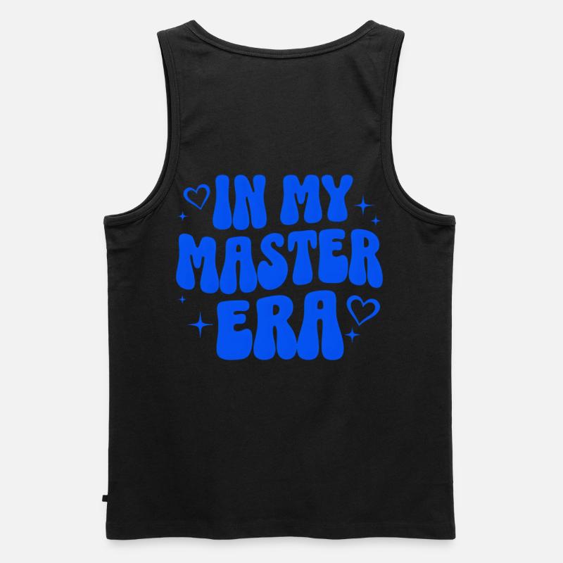 Master Abschluss Geschenk Studium Uni Absolvent - Männer Premium Bio Tank Top - Schwarz