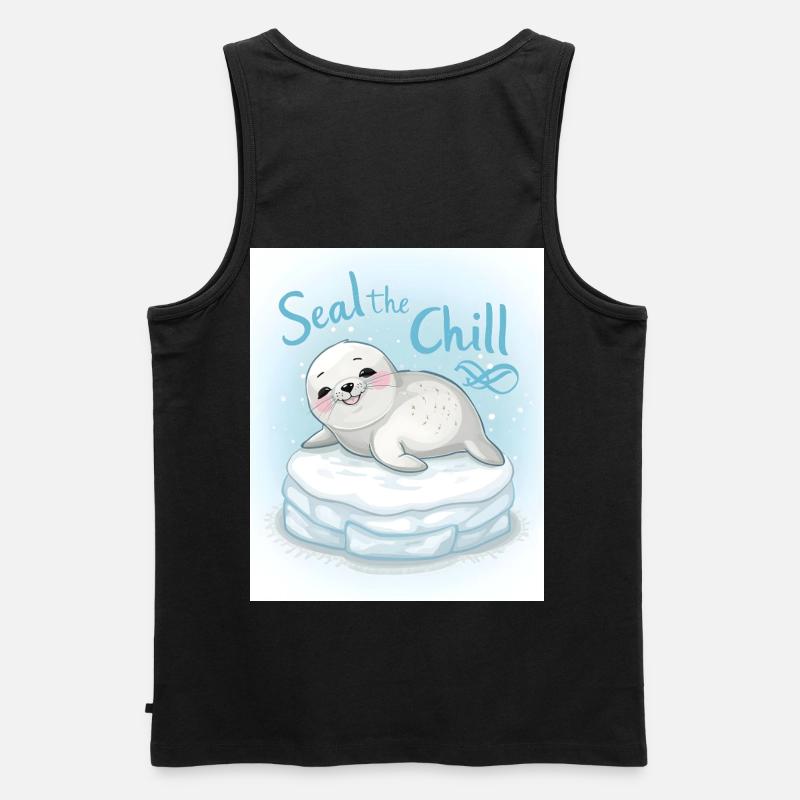 Versiegeln Sie die Kälte - Männer Premium Bio Tank Top - Schwarz