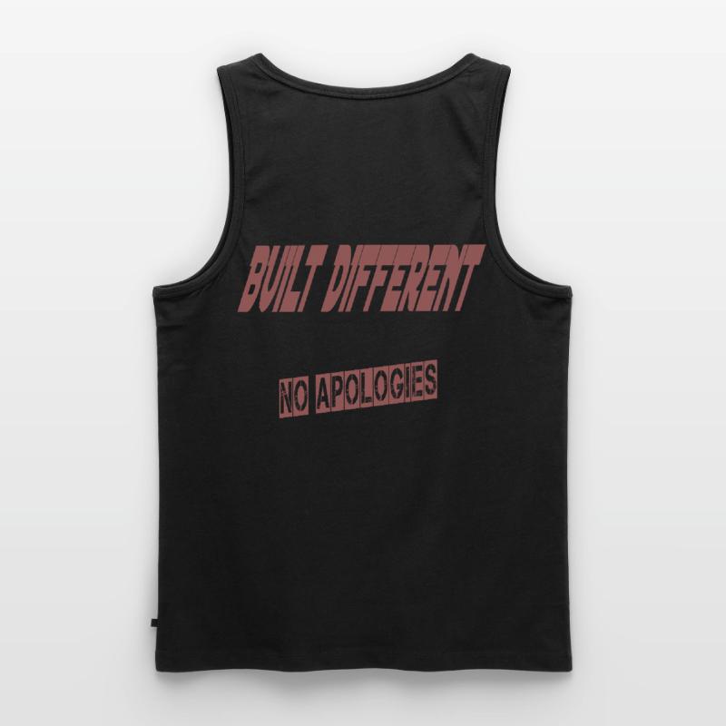 Construit différemment – Aucune excuse | Sweat à capuche unisexe Débardeur bio Premium Homme