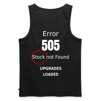 ERROR 505 – Stock Not Found | Tuning - Men's Premium Organic Tank Top - black - Back - AI Model Male 178 light (178cm)