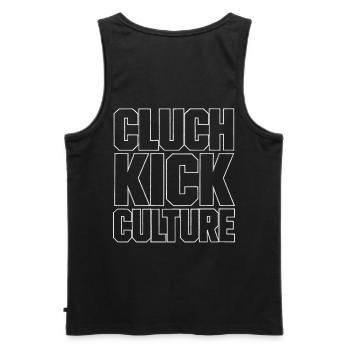 Cluch Kick Culture Drift Szene Design - Männer Premium Bio Tank Top - Schwarz - Hinten - AI Model Male 178 light (178cm)