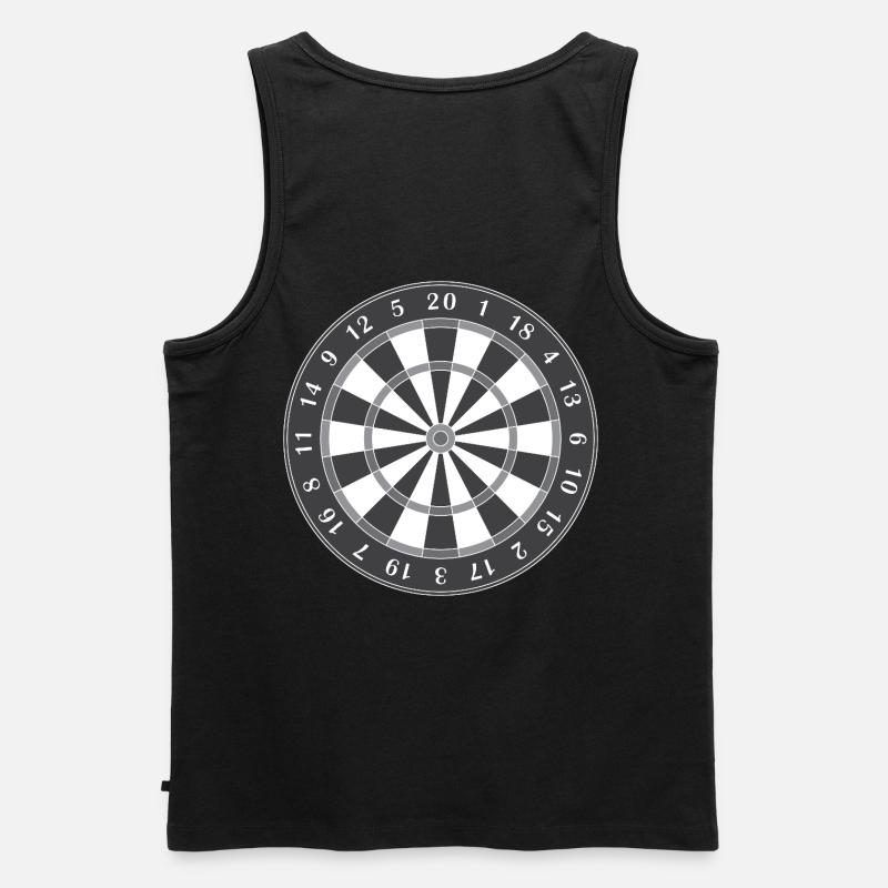 Dartscheibe - Männer Premium Bio Tank Top - Schwarz
