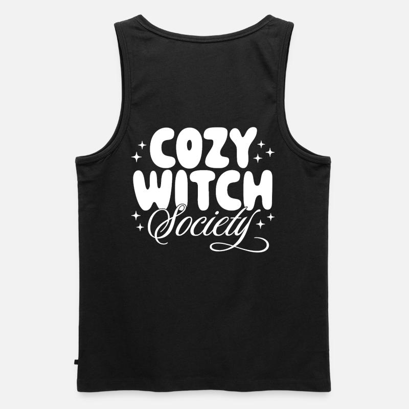 Kuschelige Hexen-Gesellschaft - Männer Premium Bio Tank Top - Schwarz