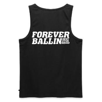 Forever Ballin Squad - Männer Premium Bio Tank Top - Schwarz - Hinten - AI Model Male 178 light (178cm)