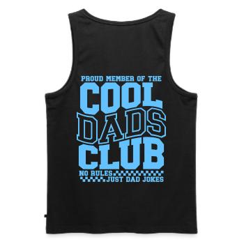 Cadeau de papa pour la fête des pères - Club des papas cool - Débardeur bio Premium Homme - noir - Dos - AI Model Male 178 light (178cm)