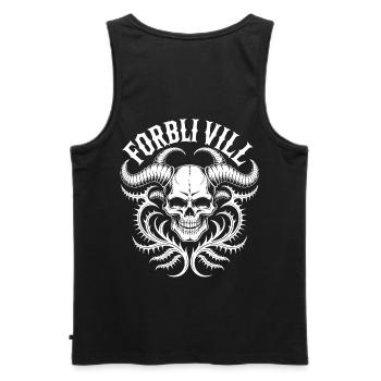 Gorblin Villa Skull - Men's Premium Organic Tank Top - black - Back - AI Model Male 178 light (178cm)