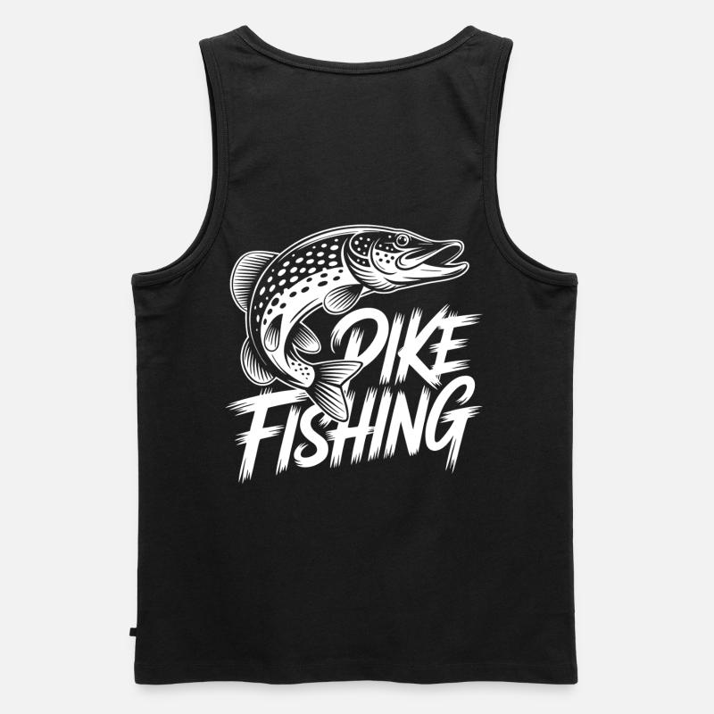 Springender Hecht - Männer Premium Bio Tank Top - Schwarz