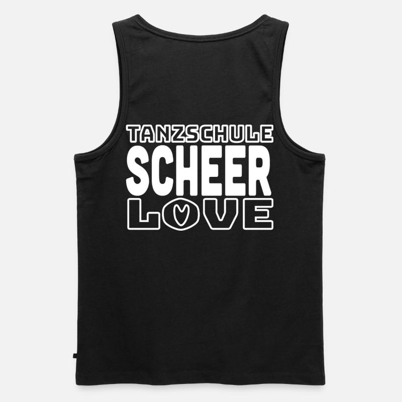 SCHEER Love 2026 - white - Männer Premium Bio Tank Top - Schwarz