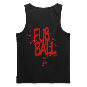 Pour le graffiti de balle : Jouez avec le cœur - Débardeur bio Premium Homme - noir - Dos - AI Model Male 178 light (178cm)