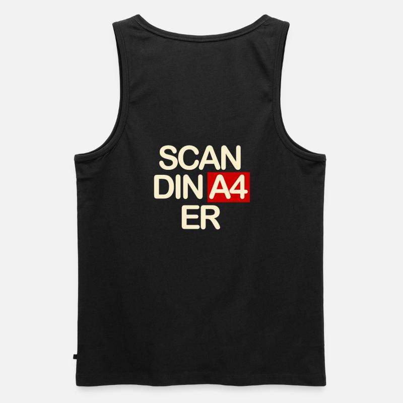 Scandinavier - Männer Premium Bio Tank Top - Schwarz