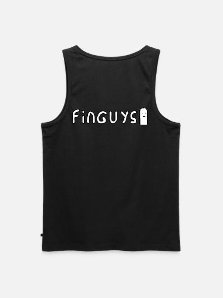 finguys - Männer Premium Bio Tank Top - Schwarz