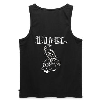 Eifel Greifvogel Bussard Falke shirt Geschenk bird - Männer Premium Bio Tank Top - Schwarz - Hinten - AI Model Male 178 light (178cm)