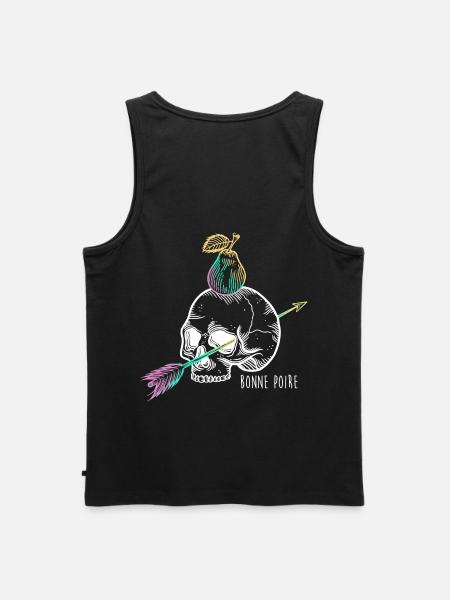 Skull pear white - Men's Premium Organic Tank Top - black