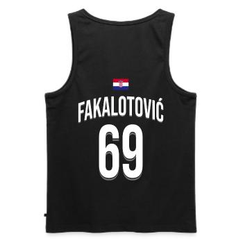 Summer Vacation Edm Music Festival Matching Party - Männer Premium Bio Tank Top - Schwarz - Hinten - AI Model Male 178 light (178cm)