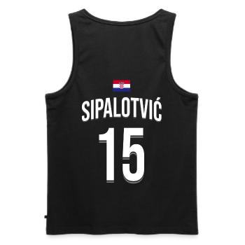 Beach Holiday Mallorca Party Crew Vacation - Männer Premium Bio Tank Top - Schwarz - Hinten - AI Model Male 178 light (178cm)