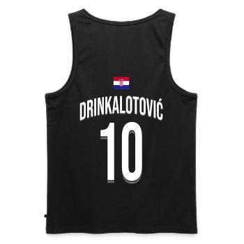 Summer Magaluf Party Vacation Party Crew - Männer Premium Bio Tank Top - Schwarz - Hinten - AI Model Male 178 light (178cm)