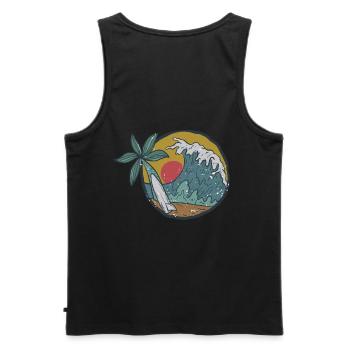 Plage - Débardeur bio Premium Homme - noir - Dos - AI Model Male 178 light (178cm)