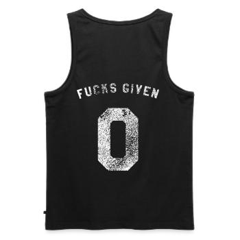 Zero Fucks Donné IDC IDC IDGAF Je ne donne pas une baise - Débardeur bio Premium Homme - noir - Dos - AI Model Male 178 light (178cm)