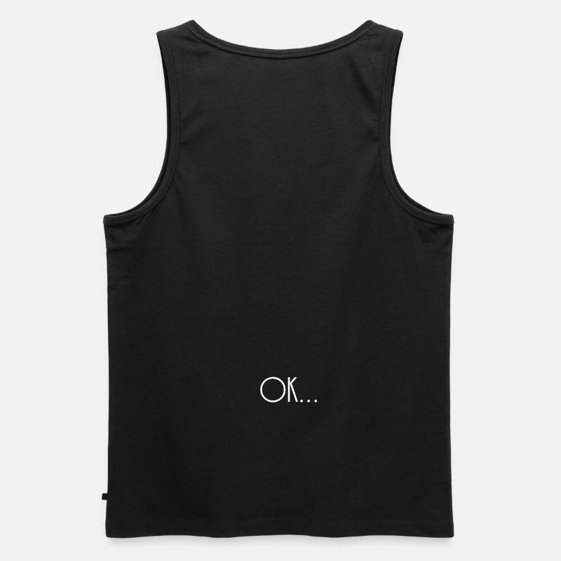 ok - Männer Premium Bio Tank Top - Schwarz
