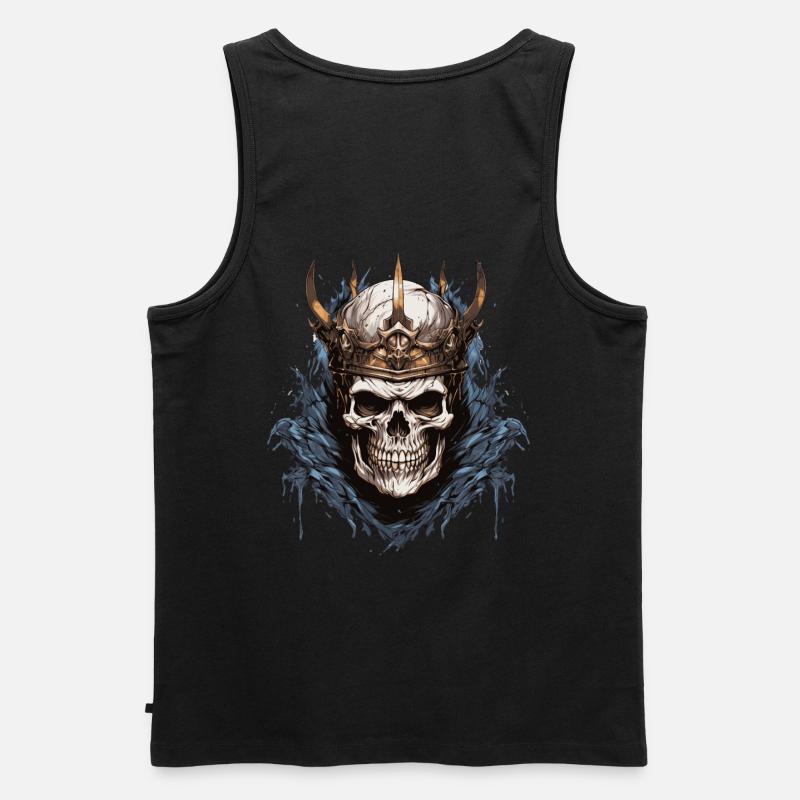 Skull King 3 - Männer Premium Bio Tank Top - Schwarz
