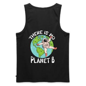 Il n’y a pas de Conception Planet-b pour le changement climatique - Débardeur bio Premium Homme - noir - Dos - AI Model Male 178 light (178cm)