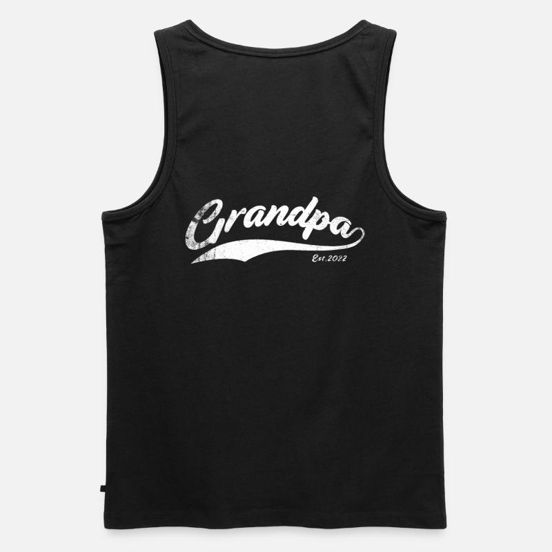 Opa-design Für Einen Opa - Männer Premium Bio Tank Top - Schwarz