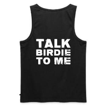 Sprechen Sie Birdie Mit Mir Golf-design Für Einen - Männer Premium Bio Tank Top - Schwarz - Hinten - AI Model Male 178 light (178cm)