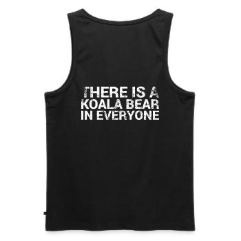 There's a koala bear in every koala design - Men's Premium Organic Tank Top - black - Back - AI Model Male 178 light (178cm)