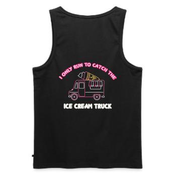 Je cours juste pour aller chercher le camion de crème glacée pour Frozen - Débardeur bio Premium Homme - noir - Dos - AI Model Male 178 light (178cm)