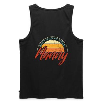Bestes Kindermädchen Aller Zeiten Für Großmutter, - Männer Premium Bio Tank Top - Schwarz - Hinten - AI Model Male 178 light (178cm)