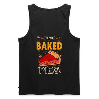 Freshly baked cakes for bakers or baking fans - Men's Premium Organic Tank Top - black - Back - AI Model Male 178 light (178cm)