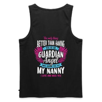 The only thing that is better than you than mine - Men's Premium Organic Tank Top - black - Back - AI Model Male 178 light (178cm)