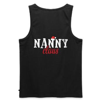 Nanny Claus Design Für Großmutter Oma - Männer Premium Bio Tank Top - Schwarz - Hinten - AI Model Male 178 light (178cm)