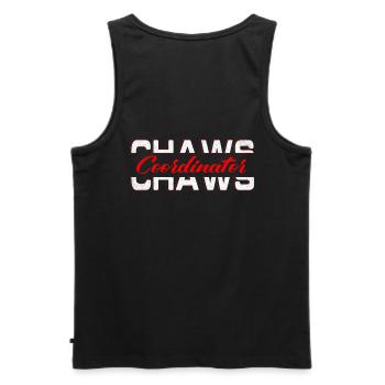 Chaws Koordinator Für Großmutter Oma - Männer Premium Bio Tank Top - Schwarz - Hinten - AI Model Male 178 light (178cm)
