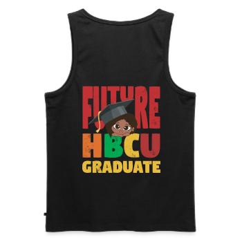 Futur diplômé Hbcu Pour Fier - Débardeur bio Premium Homme - noir - Dos - AI Model Male 178 light (178cm)