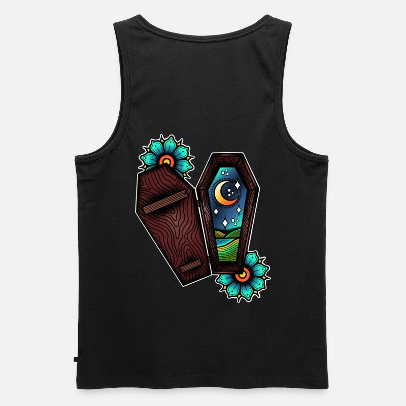 Es wird ganz schwarz sein - Männer Premium Bio Tank Top - Schwarz