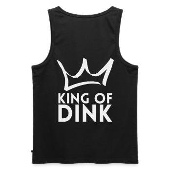 King of Dink pour les joueurs de pickleball ou - Débardeur bio Premium Homme - noir - Dos - AI Model Male 178 light (178cm)