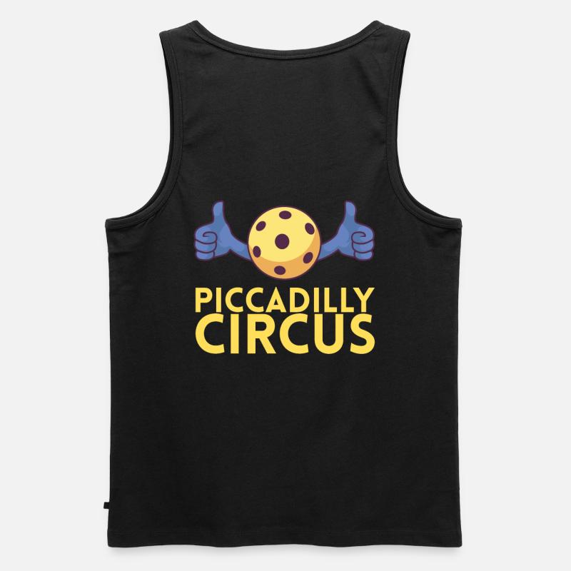 Piccadilly Circus Für Pickleball-spieler Oder - Männer Premium Bio Tank Top - Schwarz