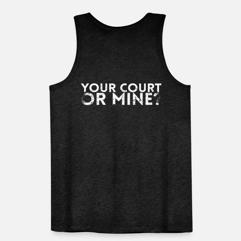Ihr Platz- Oder Minendesign Für Tennisspieler Oder Männer Premium Bio Tank Top
