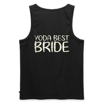 Best Bride Marriage Design For Bride Groom - Men's Premium Organic Tank Top - black - Back - AI Model Male 178 light (178cm)