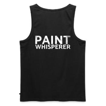 Paint Whisperer Decorator Design pour les peintres - Débardeur bio Premium Homme - noir - Dos - AI Model Male 178 light (178cm)